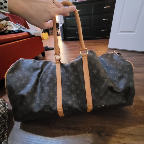 SOLD Louis Vuitton Monogram Keepall Bandouliere 60 Duffel Carry-on - Picture 2 of 12